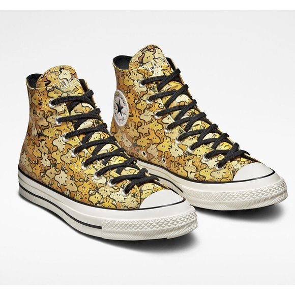 Converse Chuck 70 Hi Peanuts Woodstock Men's Sneaker Shoe Limited Yellow A01871C - Picture 4 of 10